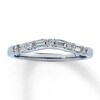 Thumbnail Image 1 of Previously Owned Diamond Band 1/4 ct tw Round & Baguette-Cut 14K White Gold