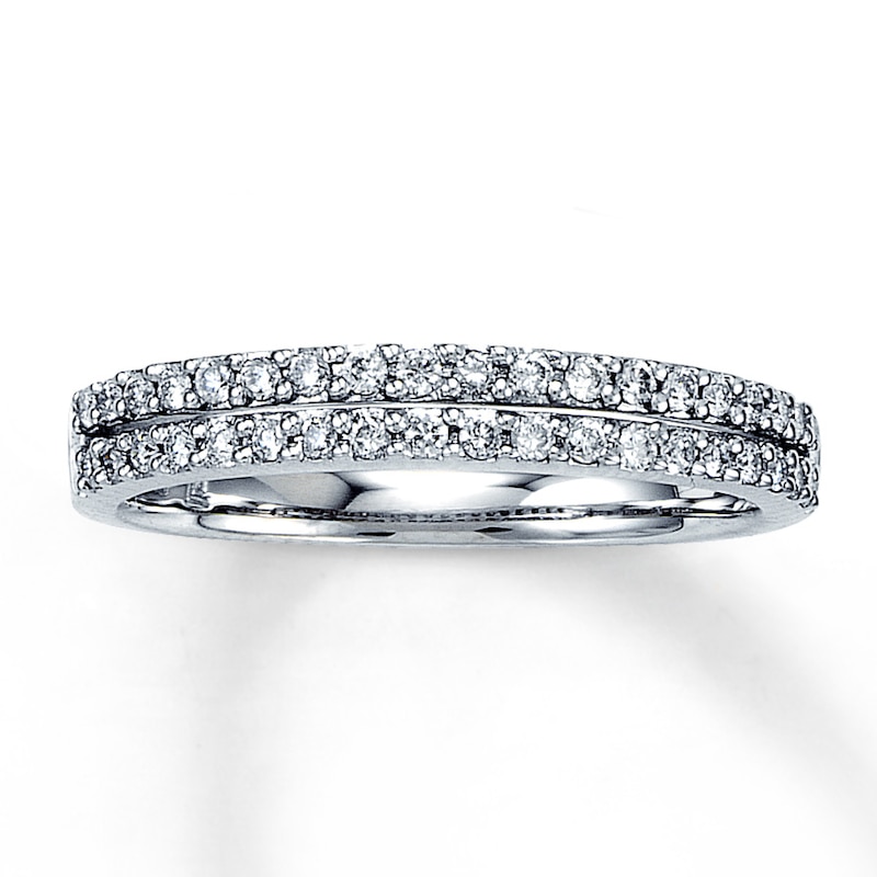 Previously Owned Anniversary Band 1/3 ct tw Round-cut Diamonds 14K White Gold