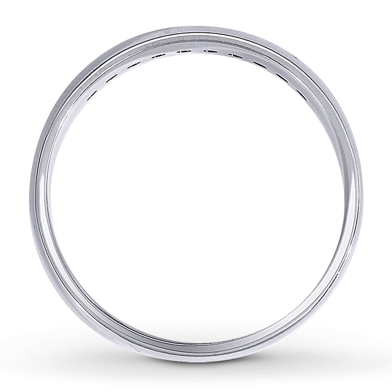 Main Image 2 of Previously Owned Men's Diamond Wedding Band 1/4 ct tw Round-cut 14K White Gold