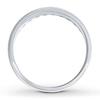 Thumbnail Image 2 of Previously Owned Men's Diamond Wedding Band 1/2 ct tw Round-cut 14K White Gold