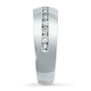 Thumbnail Image 3 of Previously Owned Men's Diamond Wedding Band 1/2 ct tw Round-cut 14K White Gold