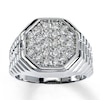 Thumbnail Image 1 of Previously Owned Men's Diamond Ring 1 ct tw 10K White Gold