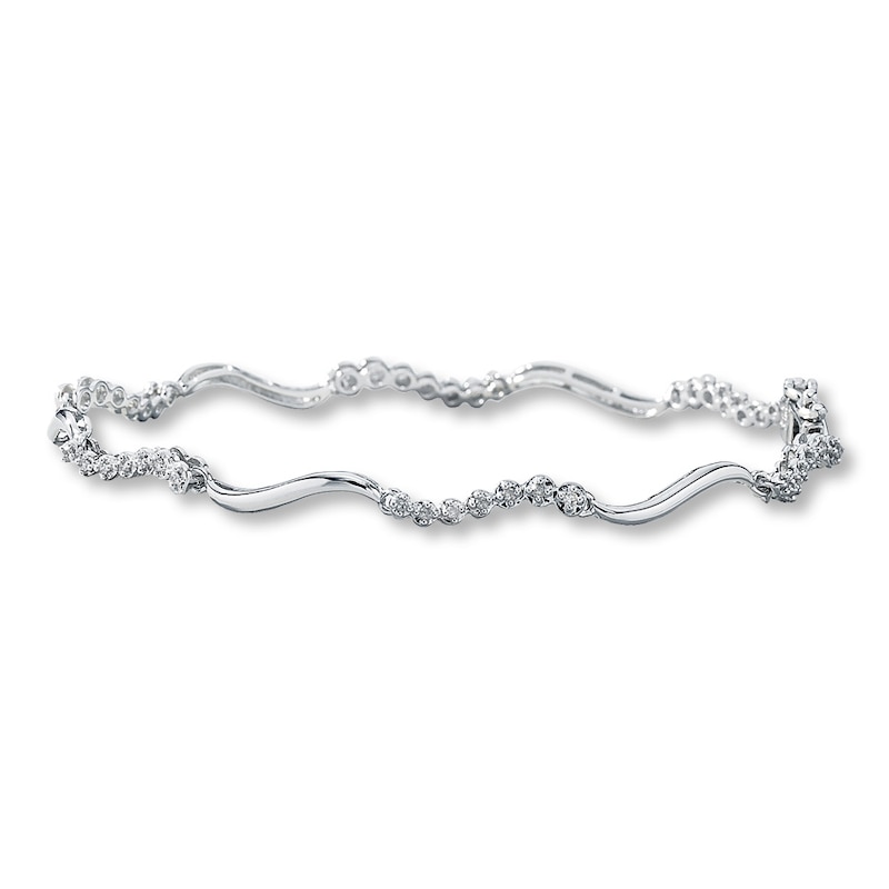 Main Image 1 of Previously Owned Bracelet 1/4 ct tw Diamonds Sterling Silver