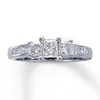 Thumbnail Image 1 of Previously Owned Ring 1 ct tw Princess-Cut Diamonds 14K White Gold