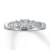 Thumbnail Image 1 of Previously Owned Anniversary Ring 1/2 ct tw Princess-cut Diamonds 14K White Gold
