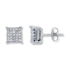 Thumbnail Image 0 of Previoulsy Owned Diamond Earrings 1/2 ct tw Round-cut 14K White Gold