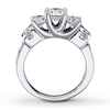 Thumbnail Image 2 of Previously Owned Three-Stone Diamond Ring 2-1/2 ct tw 14K White Gold