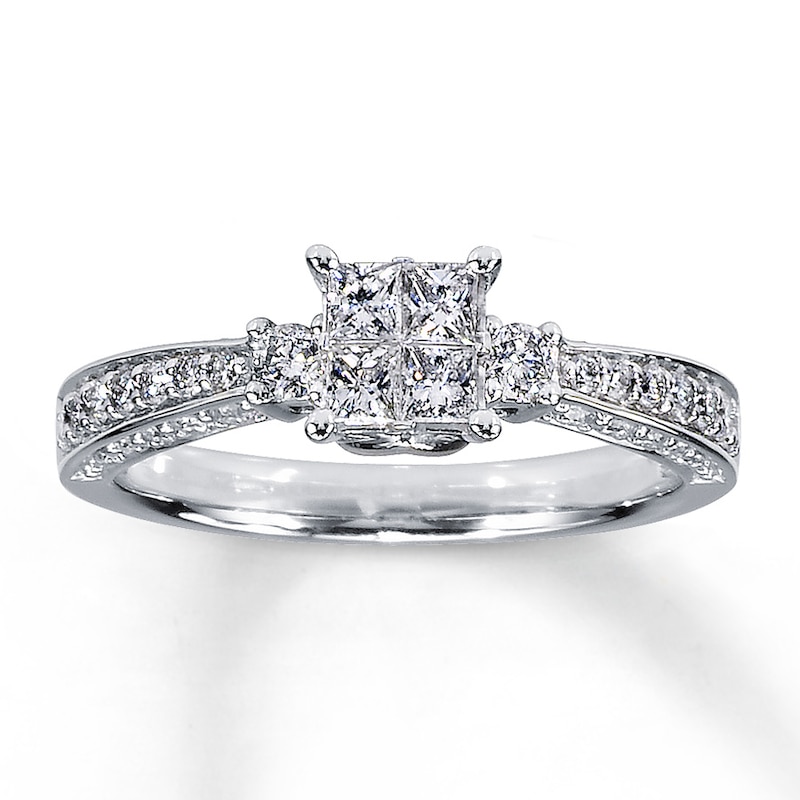 Previously Owned Ring 3/4 Carat tw Diamonds 14K White Gold