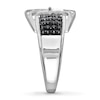 Thumbnail Image 3 of Previously Owned Black & White Diamond Belt Buckle Ring 1/2 ct tw 14K White Gold