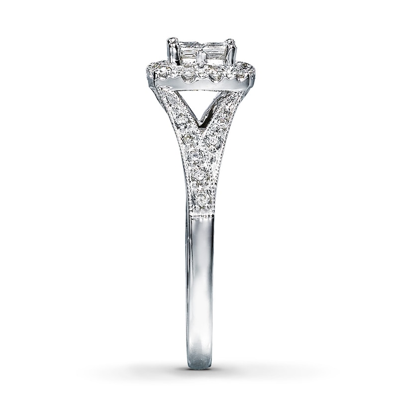 Main Image 3 of Previously Owned Ring 1/2 ct tw Diamonds 14K White Gold