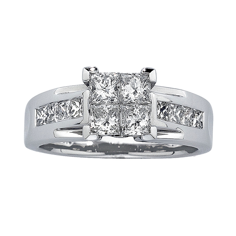 Main Image 1 of Previously Owned Diamond Ring 1-1/2 ct tw 14K White Gold