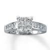 Previously Owned Ring 1-5/8 ct tw Diamonds 14K White Gold