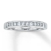 Thumbnail Image 0 of Previously Owned Wedding Band 3/8 ct tw Princess-cut Diamonds 14K White Gold