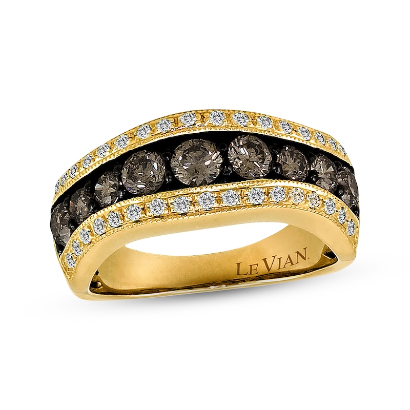 Main Image 1 of Previously Owned Le Vian Diamond Wedding Band 1-1/3 ct tw 14K Honey Gold