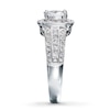 Thumbnail Image 3 of Previously Owned Diamond Engagement Ring 1 ct tw Princess & Round 14K White Gold