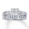 Thumbnail Image 1 of Previously Owned Diamond Bridal Set 1-1/4 ct tw 14K White Gold