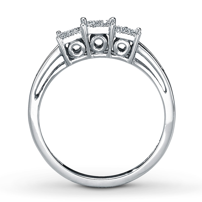 Main Image 2 of Previously Owned Promise Ring 1/10 ct tw Diamonds 10K White Gold