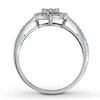 Previously Owned Heart Promise Ring 1/6 ct tw Round-cut Diamonds 10K White Gold