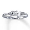 Thumbnail Image 1 of Previously Owned Diamond Ring 1/5 ct tw Princess & Round 10K White Gold