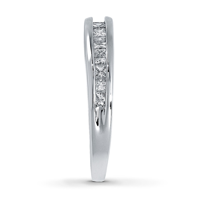 Previously Owned Anniversary Band 5/8 ct tw Princess-cut Diamonds 14K White Gold