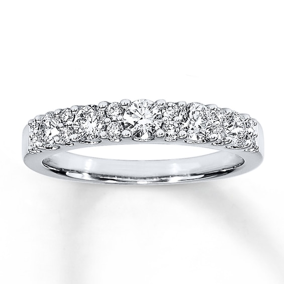 Previously Owned Diamond Anniversary Band 3/4 ct tw Round-Cut 14K White Gold