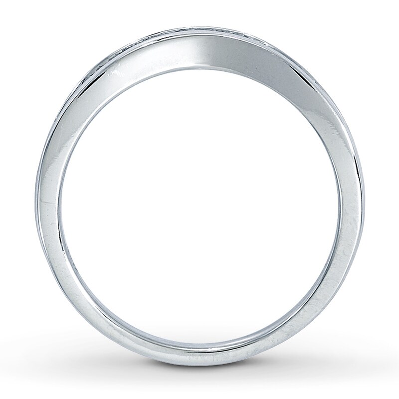 Main Image 2 of Previously Owned Diamond Wedding Band 1/3 ct tw Round-cut 14K White Gold