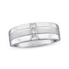 Thumbnail Image 1 of Previously Owned Men's 8.5mm Diamond Band 1/3 ct tw Square-cut 14K White Gold