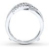 Previously Owned Enhancer Ring 1/5 ct tw Round-cut Diamonds 14K White Gold