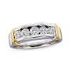 Thumbnail Image 1 of Previously Owned Men's Diamond Wedding Band 1 ct tw Round-cut 14K Two-Tone Gold
