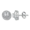 Thumbnail Image 1 of Previously Owned Diamond Earrings 1 ct tw Round-Cut 14K White Gold
