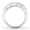 Thumbnail Image 2 of Previously Owned Diamond Anniversary Ring 3/4 ct tw Baguette & Round-cut 10K White Gold
