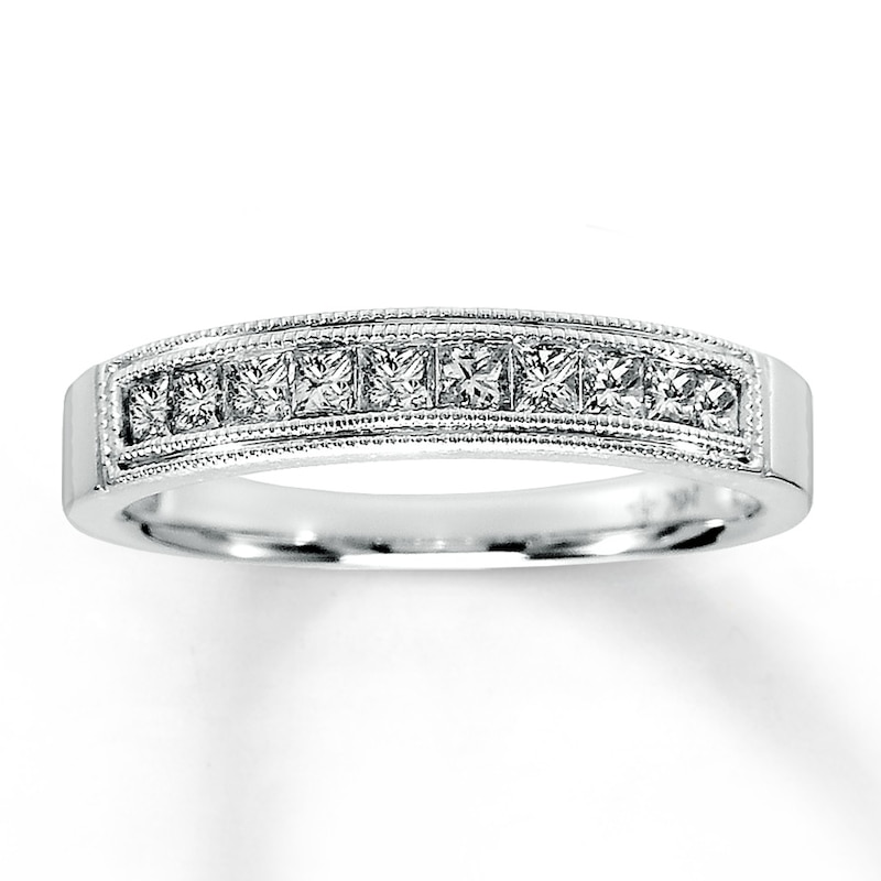 Previously Owned Diamond Anniversary Band 3/8 ct tw Princess-cut 14K White Gold
