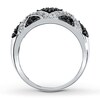 Thumbnail Image 2 of Previously Owned Black & White Diamond Ring 1/3 ct tw 10K White Gold