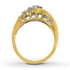 Previously Owned Diamond Ring 1 ct tw Round & Baguette 14K Yellow Gold
