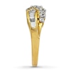 Previously Owned Diamond Ring 1 ct tw Round & Baguette 14K Yellow Gold