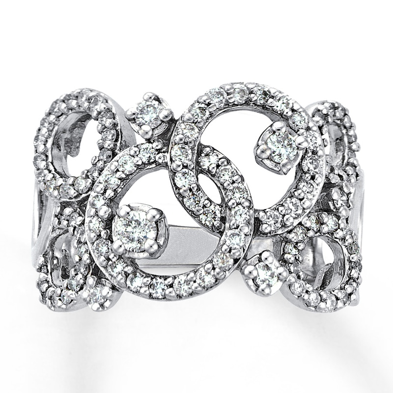 Main Image 1 of Previously Owned Diamond Fashion Ring 3/4 ct tw 14K White Gold