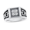 Thumbnail Image 1 of Previously Owned Men's Diamond Ring 1/10 ct tw Round-cut Sterling Silver