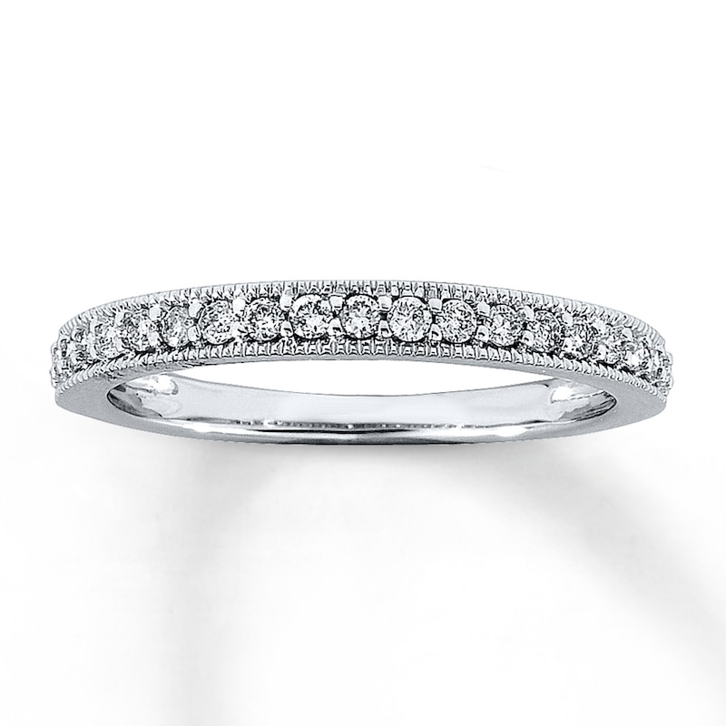 Main Image 1 of Previously Owned Diamond Anniversary Band 1/4 ct tw Round-cut 14K White Gold