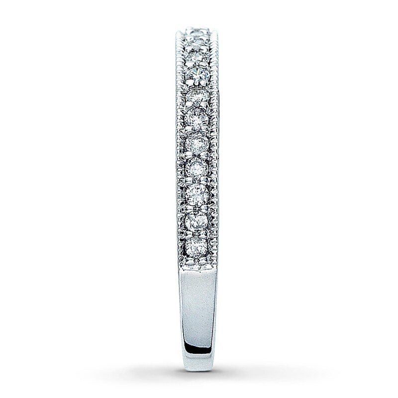 Main Image 3 of Previously Owned Diamond Anniversary Band 1/4 ct tw Round-cut 14K White Gold