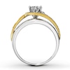 Thumbnail Image 2 of Previously Owned Diamond Engagement Ring 7/8 ct tw Round-cut 14K Two-Tone Gold