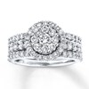 Thumbnail Image 1 of Previously Owned Diamond Bridal Set 2 ct tw 14K White Gold