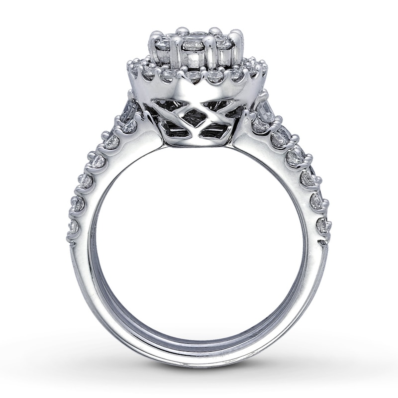 Main Image 2 of Previously Owned Diamond Bridal Set 2 ct tw 14K White Gold