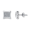 Thumbnail Image 1 of Previously Owned Diamond Earrings 1/6 ct tw Round-Cut Sterling Silver