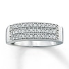 Thumbnail Image 1 of Previously Owned Diamond Anniversary Ring 1/3 ct tw Round-cut Sterling Silver