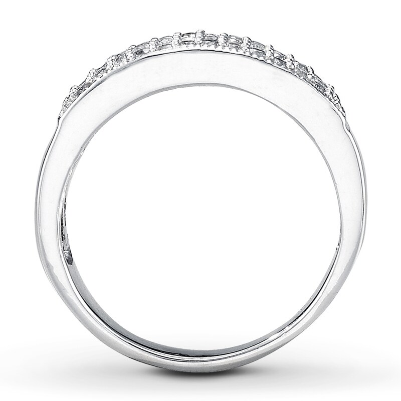Main Image 2 of Previously Owned Diamond Anniversary Ring 1/3 ct tw Round-cut Sterling Silver