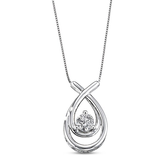 Previously Owned Necklace 1/2 Carat Diamond 14K White Gold