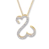 Thumbnail Image 1 of Previously Owned Necklace 1/10 ct tw Diamonds 14K Yellow Gold 18"
