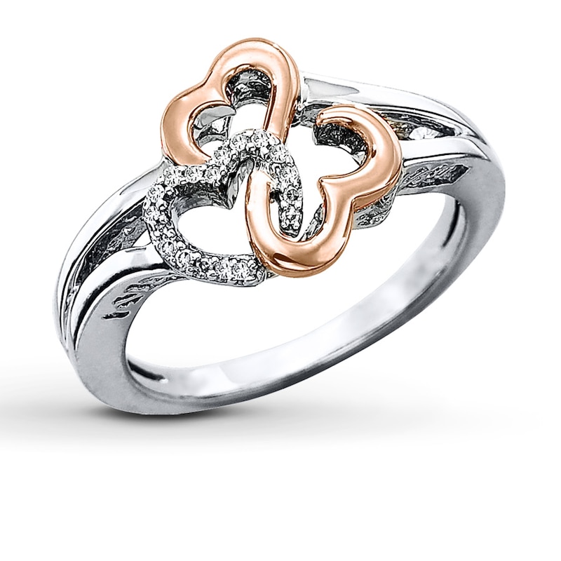 Main Image 1 of Previously Owned Ring 1/20 ct tw Round-cut Diamonds Sterling Silver