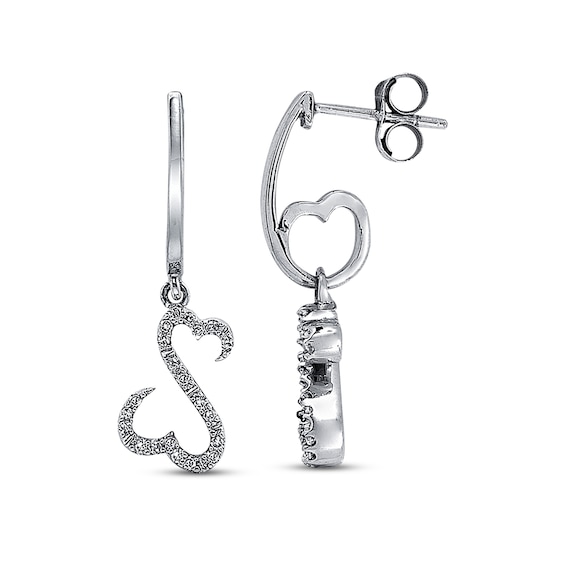 Previously Owned Earrings 1/10 ct tw Diamonds 14K White Gold