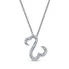 Thumbnail Image 1 of Previously Owned Diamond Open Heart Necklace 1/6 cttw Sterling Silver